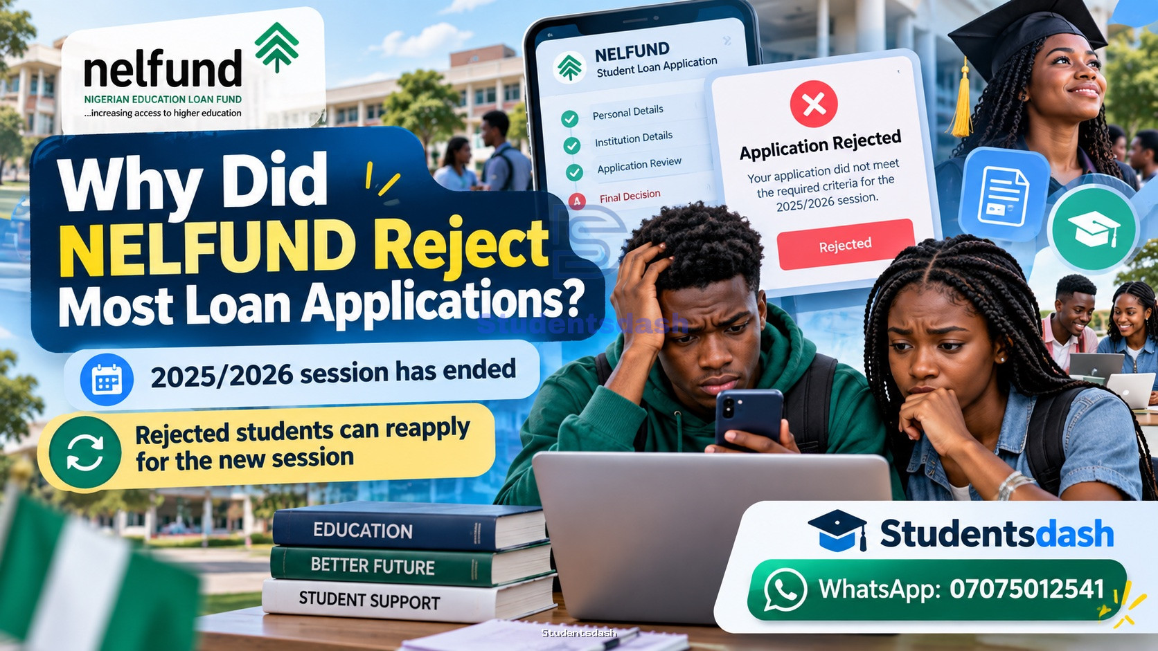WHY DID NELFUND REJECT MOST LOAN APPLICATIONS?