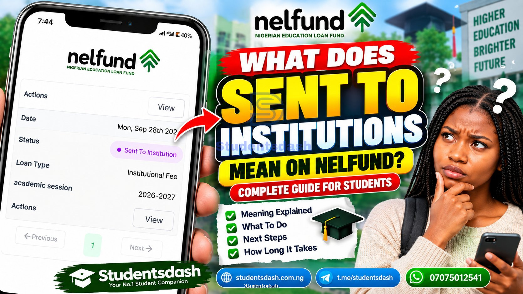 What Does “Sent to Institutions” Mean on NELFUND? What Students Should Know