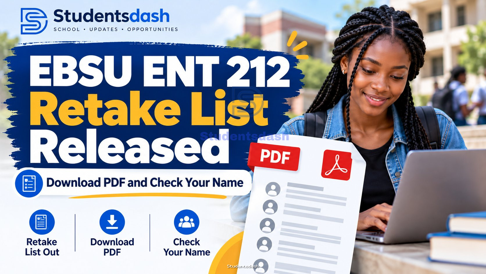 EBSU ENT 212 Retake List Released: Download PDF and Check Your Name
