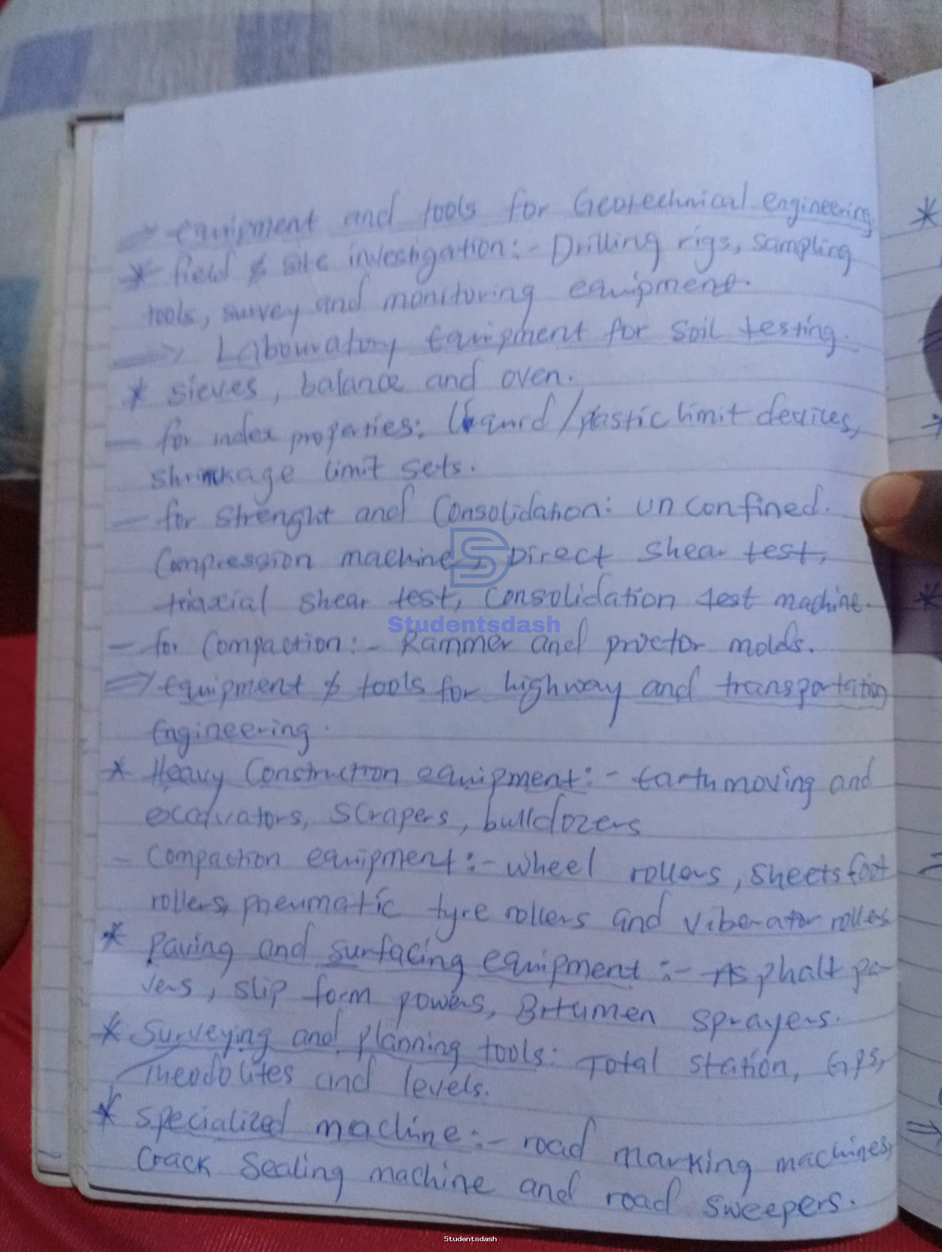 Material Page