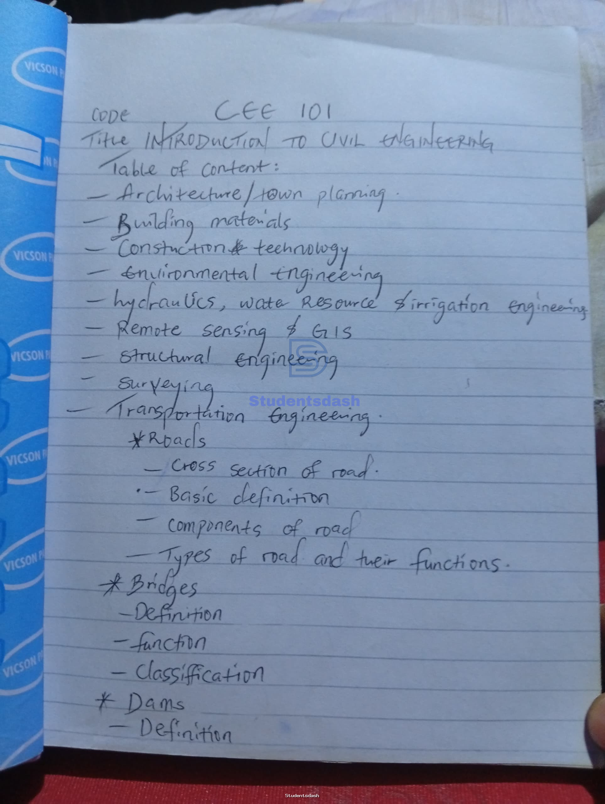 Material Page