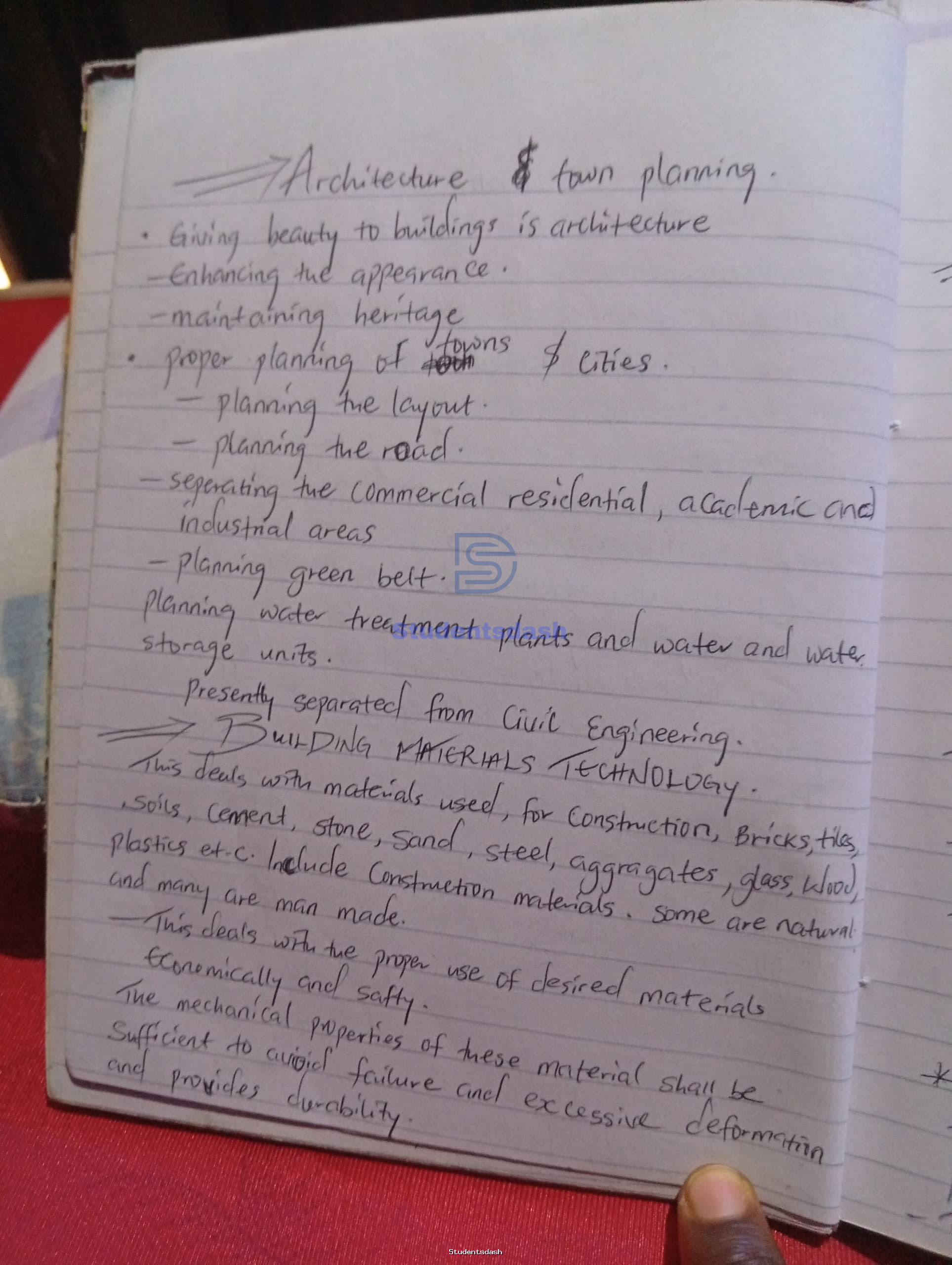 Material Page