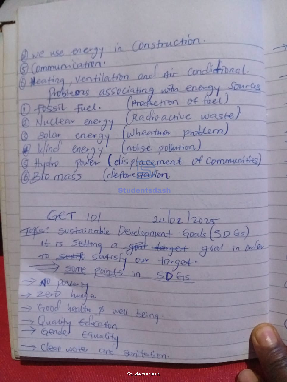 Material Page