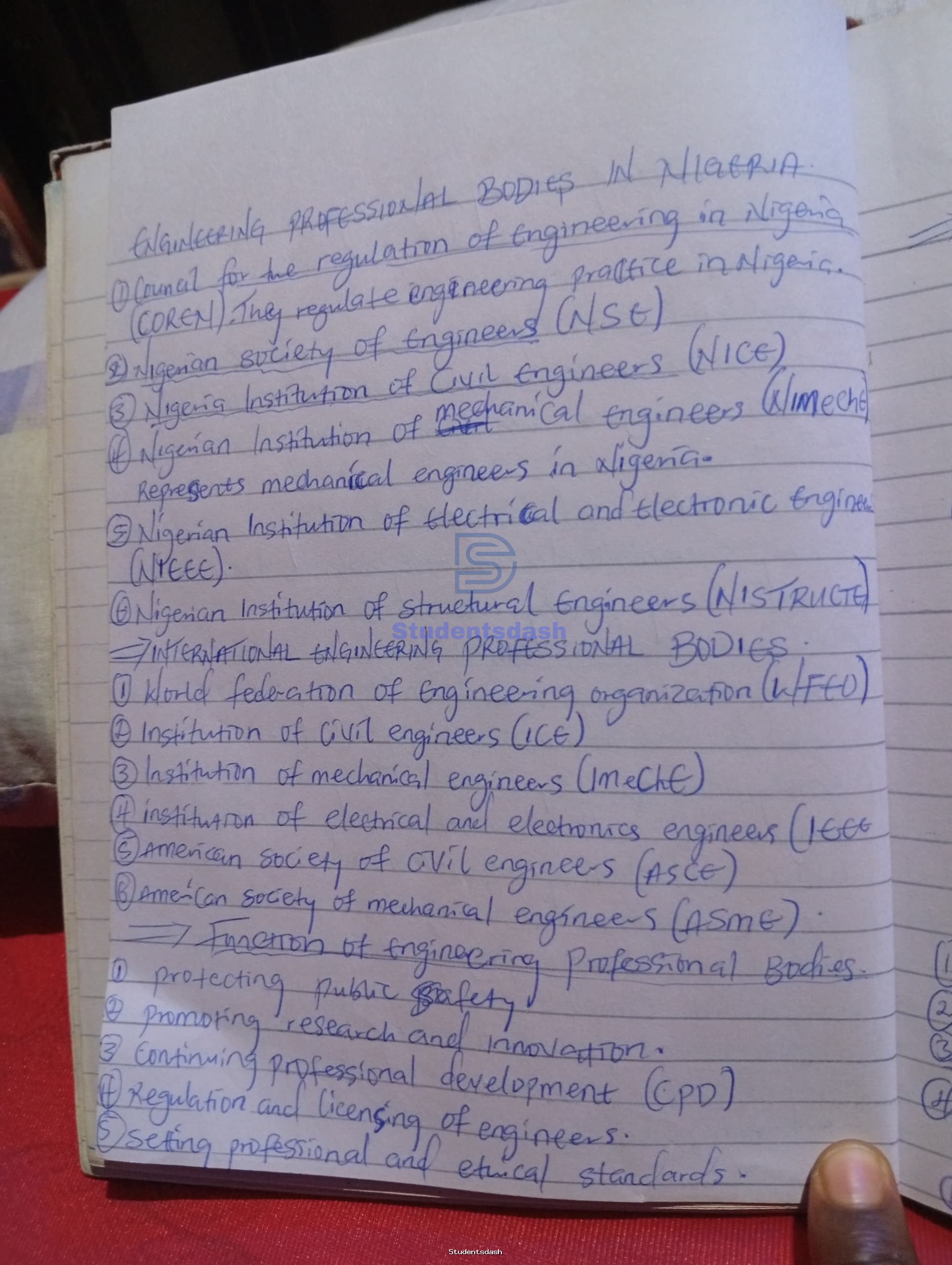 Material Page