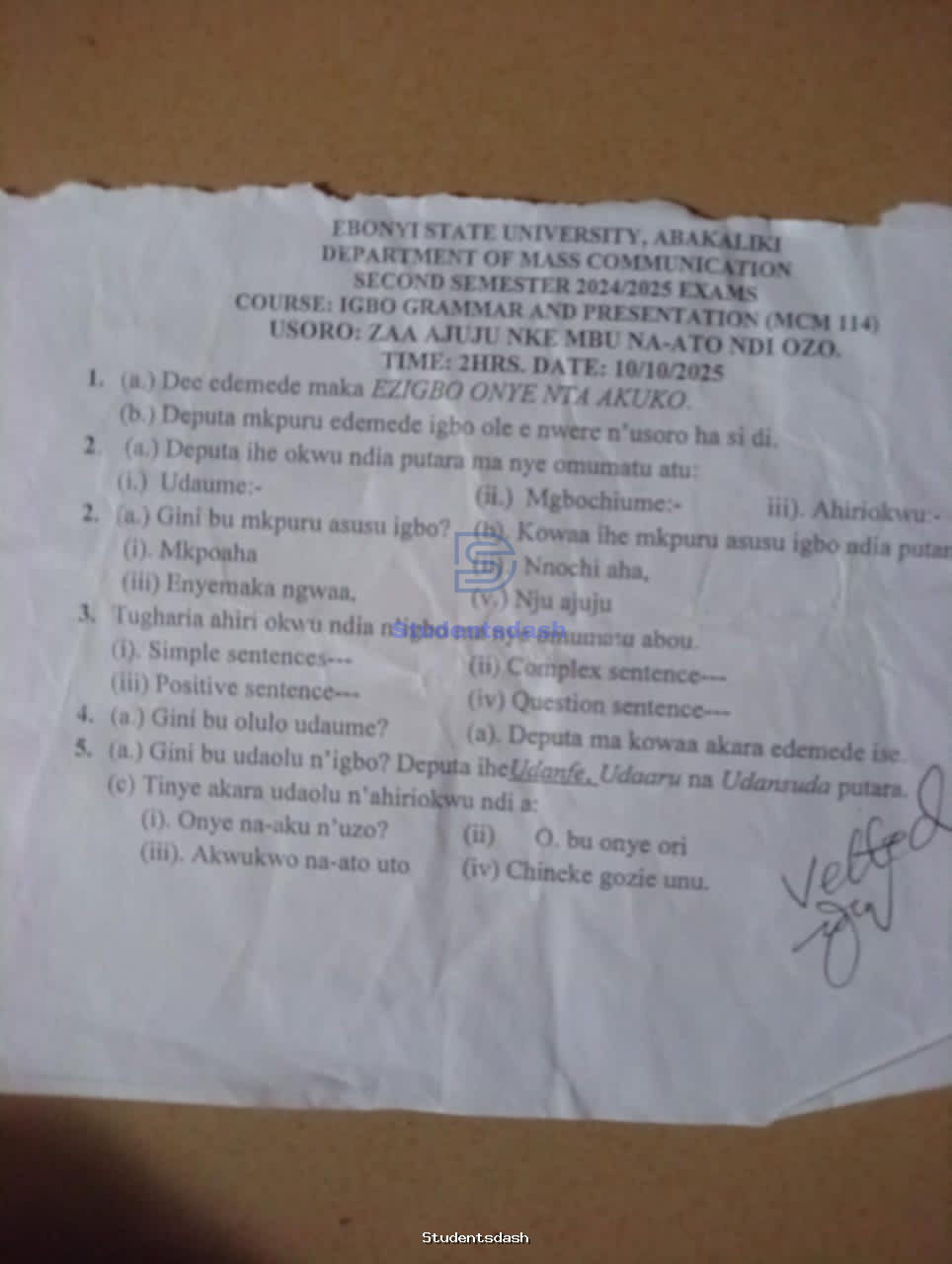 Material Page
