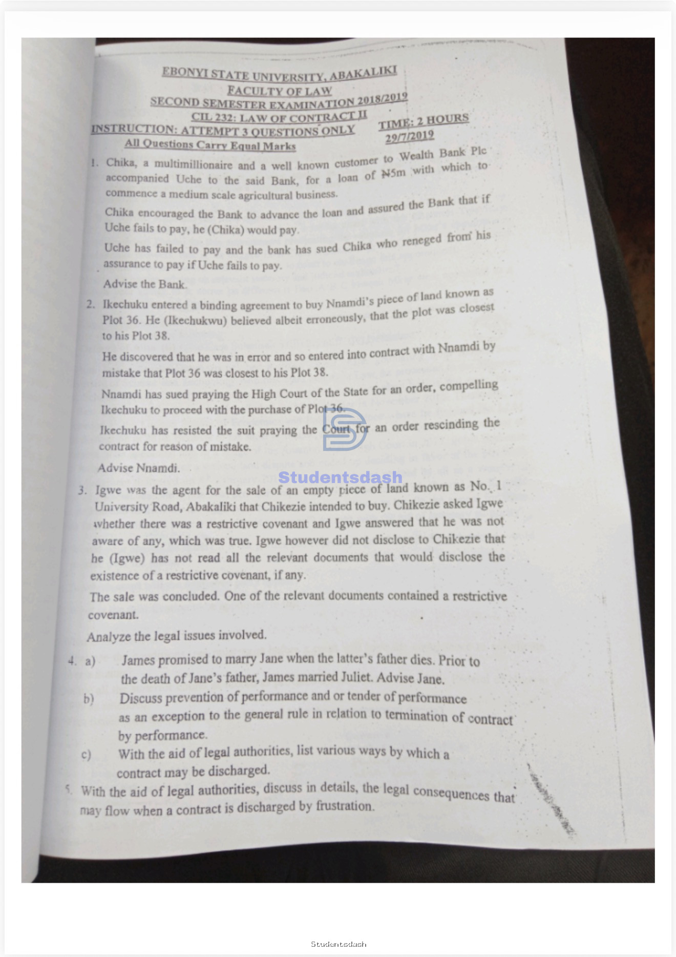 Material Page