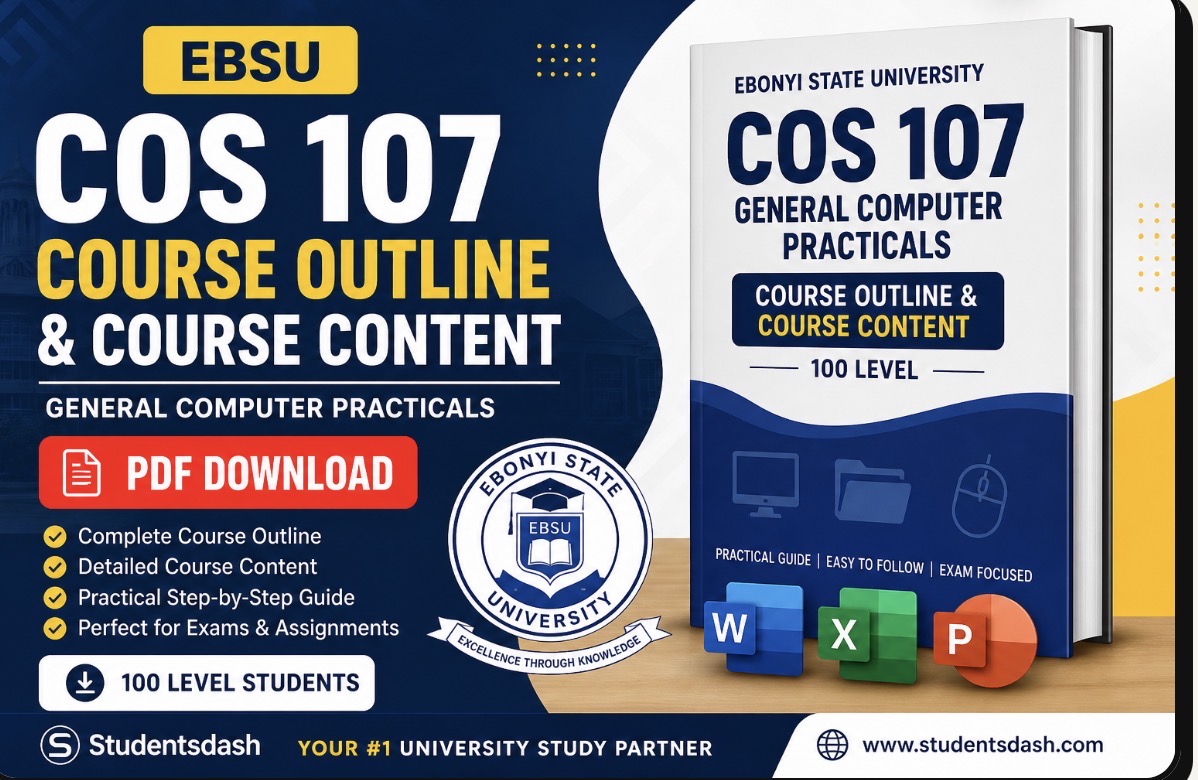 Download EBSU COS 107 Full Course Outline & Practical Guide (PDF)