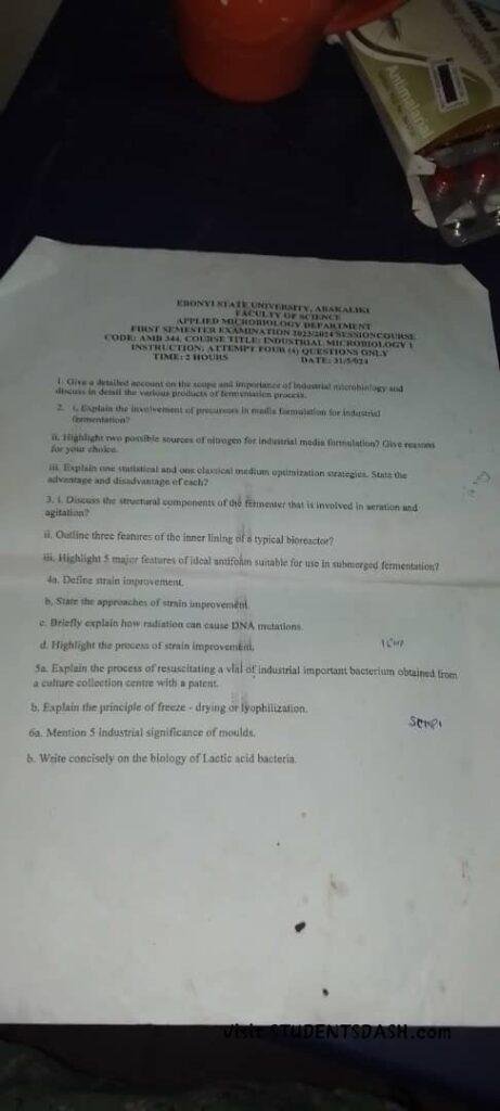 AMB 344 Past Questions and Answers 2023_2024