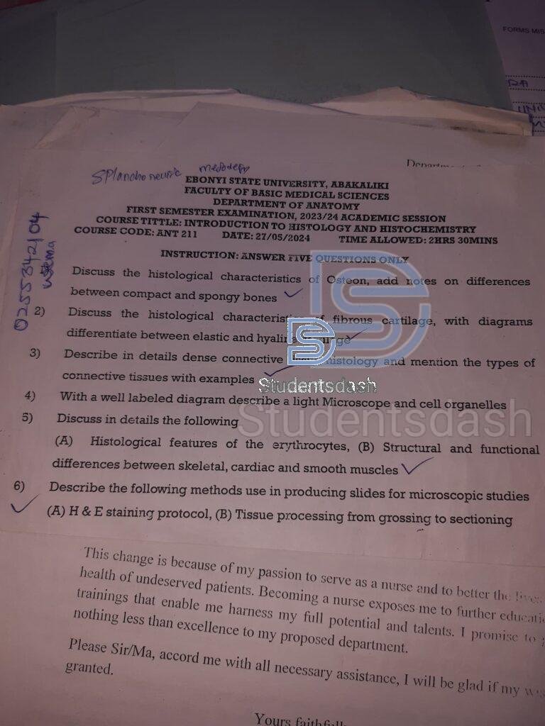 ANT 211 Past Questions and answers 2024