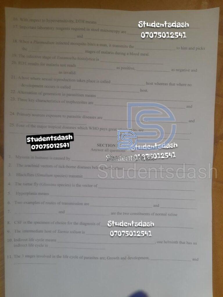BIO 182 Exam Past Questions and Answers 2025
