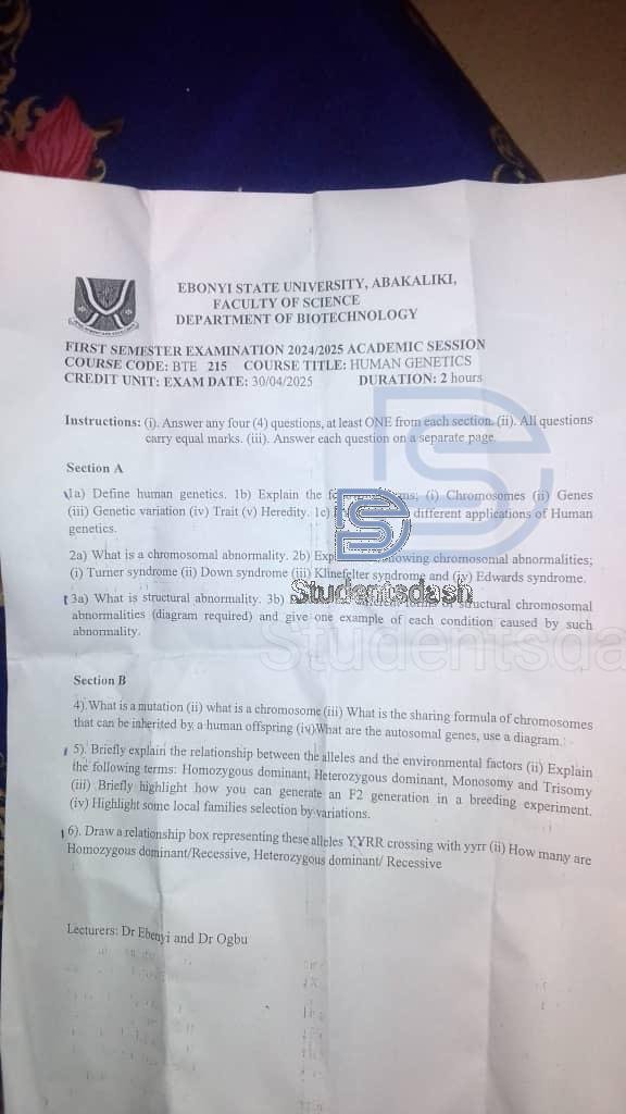 BTE 215 Past Questions and Answers 2025