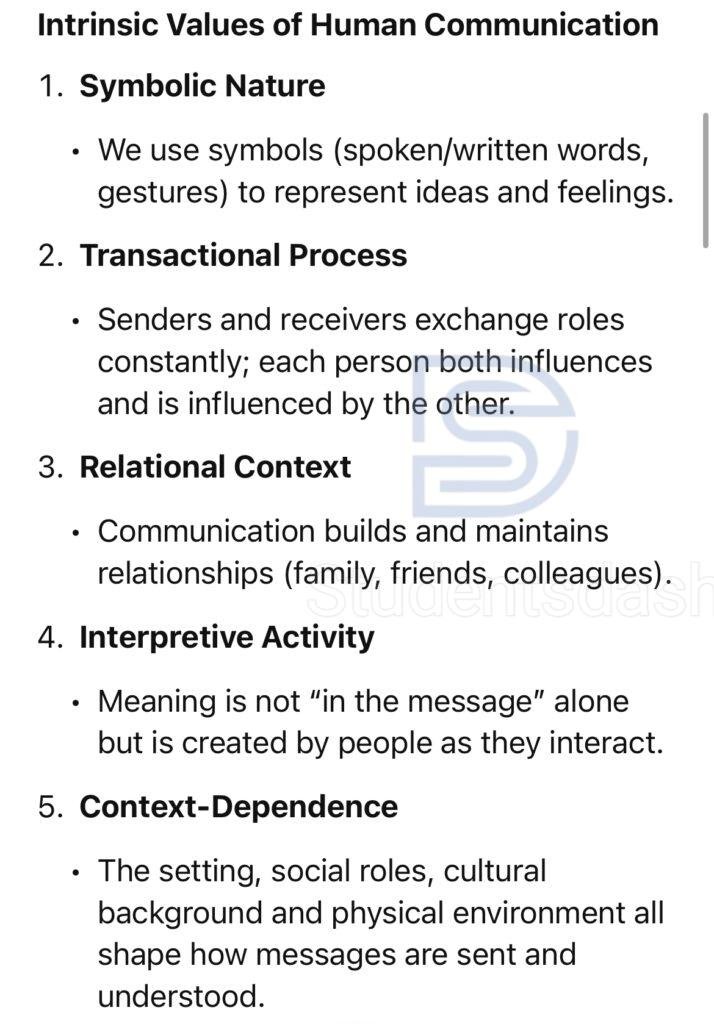 CMS 101 Past Questions and Answers ( Human Communication)