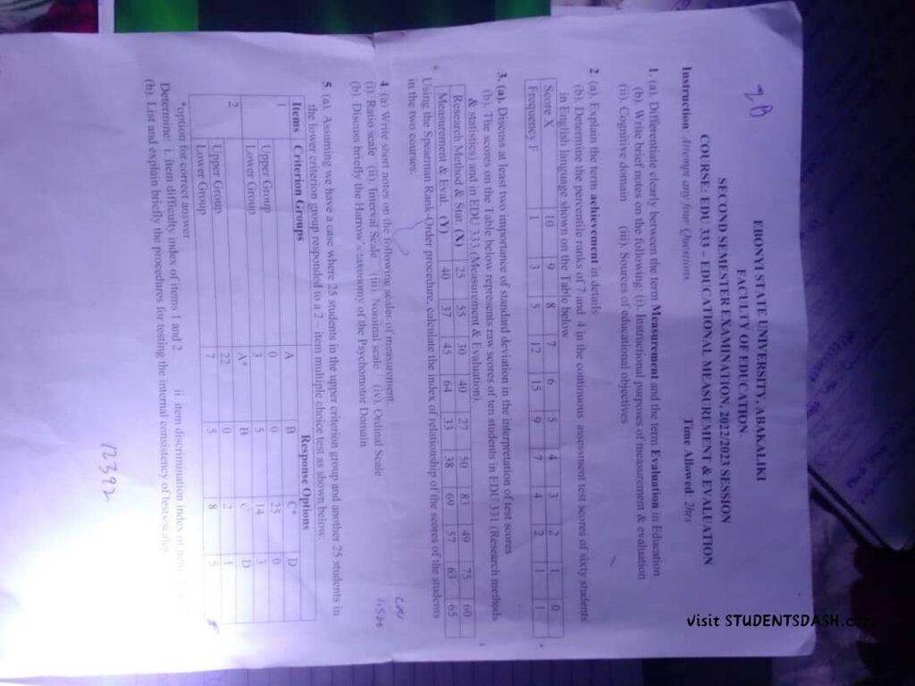 EDU 333 PAst Questions and Answers