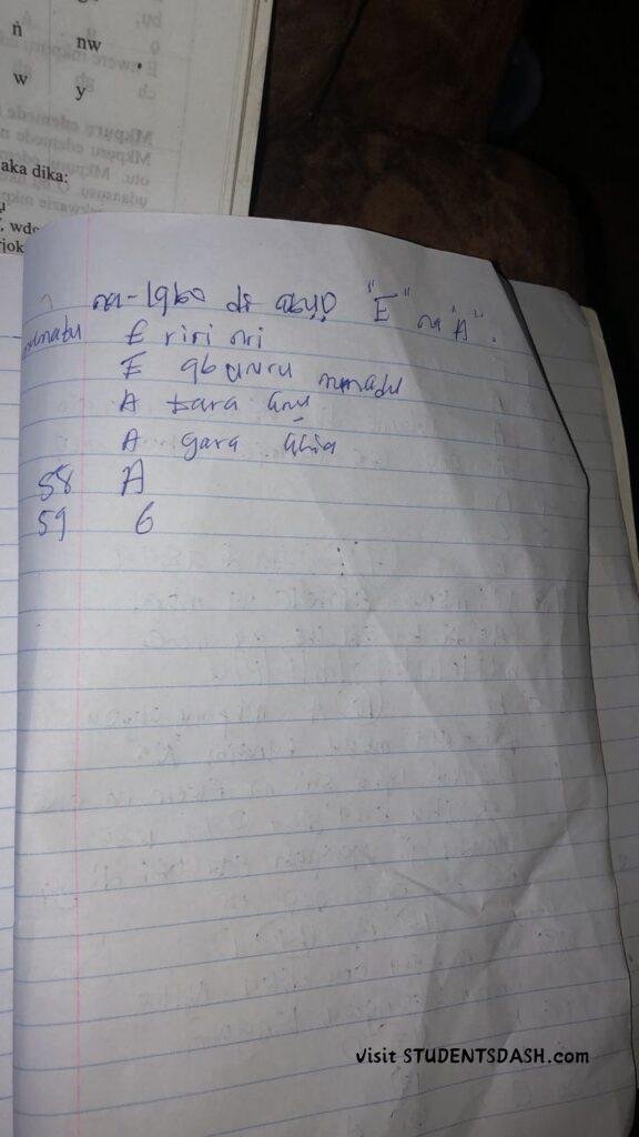 GST 105 (IGBO) Past Questions and Answers (Quiz Questions)