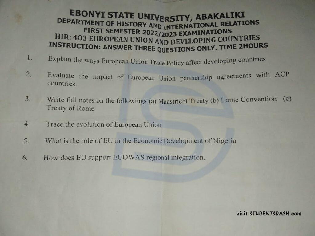 HIR 403 Past Questions and Answers 2022_2023