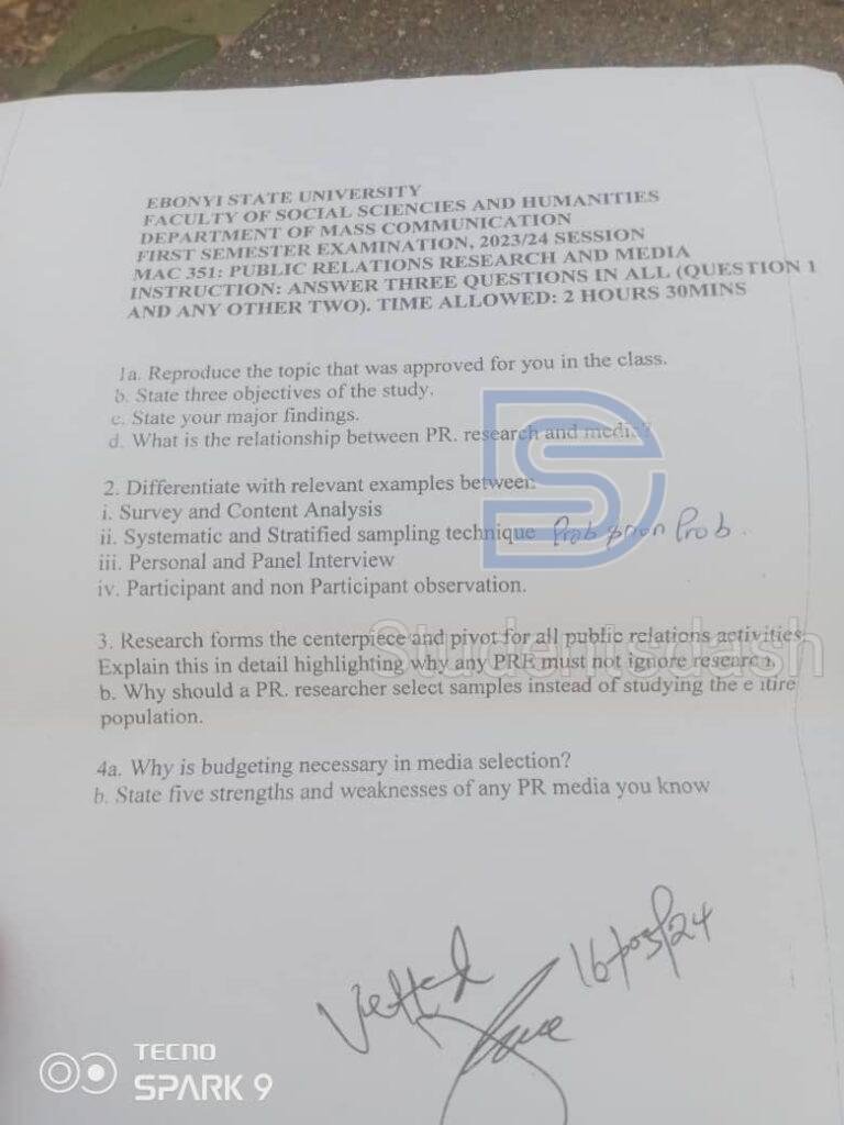 MAC 351 Past Questions and Answers 2023_2024
