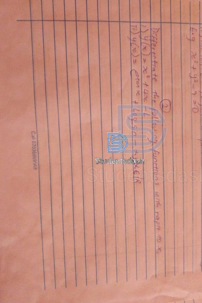 MAT 202 Quiz Past Questions and Answers 2025