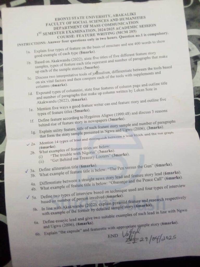 MCM 203 Past Question and Answers