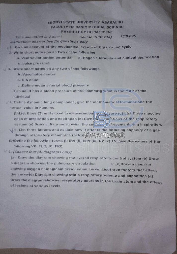 PIO 214 Past Questions and Answers