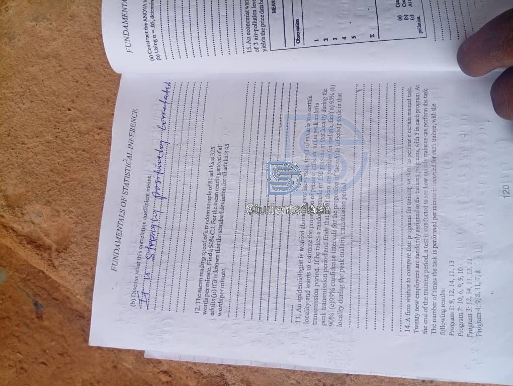 STA 111 _ STA 101 Textbook Assignment Solutions