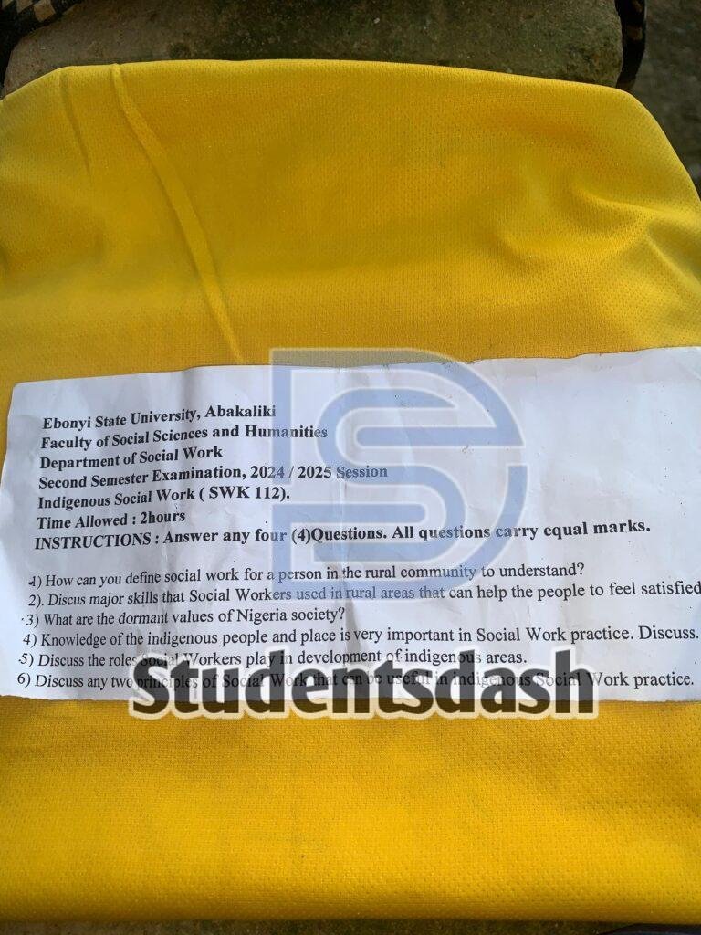 SWK 112 Past Questions and Answers 2025